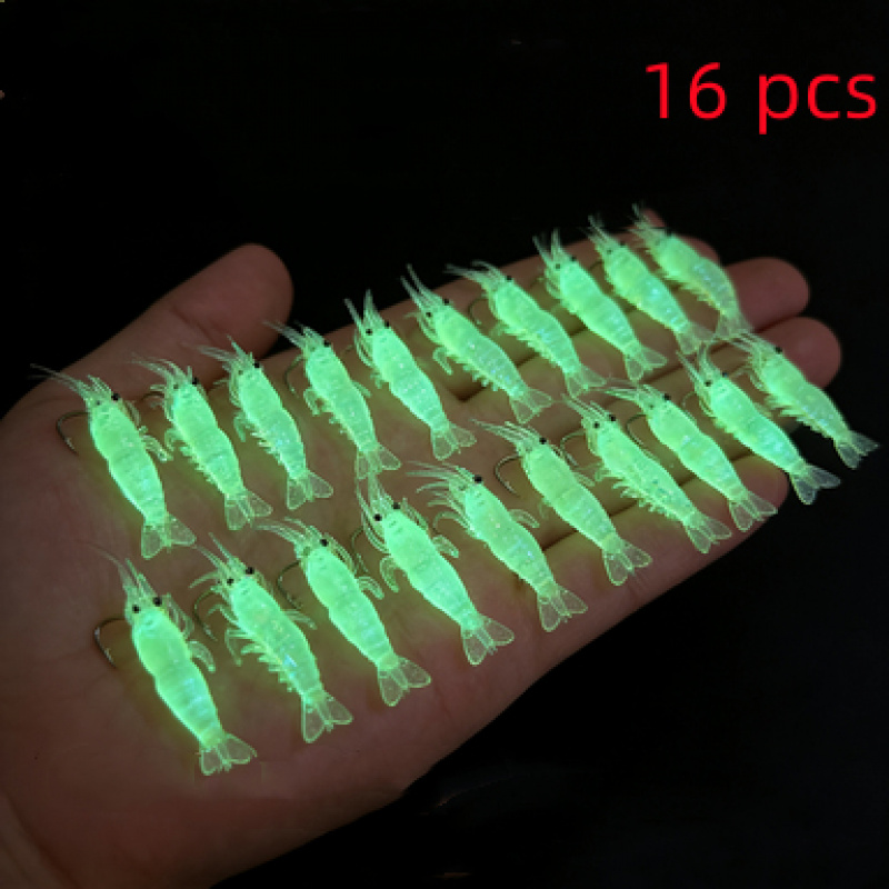 16 stuks lichtgevende garnalen - Fishing Lure Accessories recensie en prijs